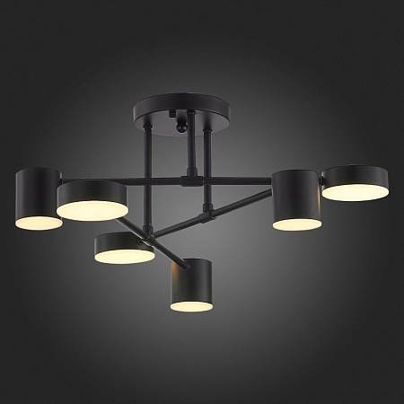 Светильник потолочный Черный/Черный LED 6*7W 4000K SLE201042-06 - фото