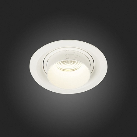 Св-к встр. Zoom Белый LED 1*12W 4000K 960Lm Ra90 15°-60° IP20 D115xH95 170-240V ST701.548.12 - фото