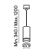 Подвесной светильник Technical P085PL-12W3K-B - фото