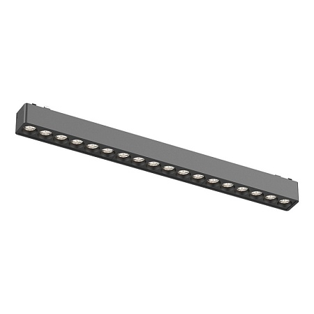 Магнитный трековый светильник Черный LED 1*18W 3000K 1 560Lm Ra>90 36° IP20 L338xW26xH2 ST673.436.18 - фото