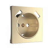 Накладка  для розетки USB шампань рифленый WL10-USB-CP