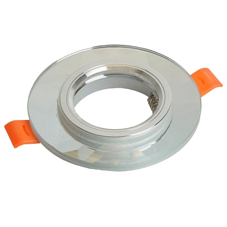 Светильник встраиваемый Feron DL8050-2 потолочный MR16 G5.3 серебристый - фото