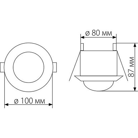 Инфракрасный датчик движения 1200W IP20 360 Белый SNS-M-03 - фото