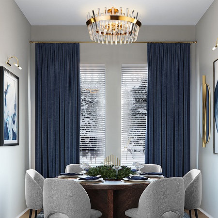 Потолочный светильник Eurosvet 10111/8 золотая бронза/прозрачный хрусталь Strotskis - фото