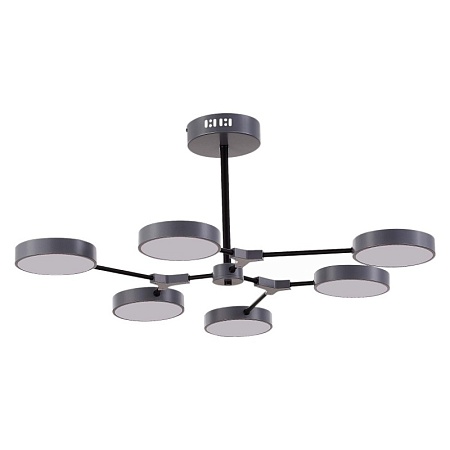 Светильник потолочный Серый, Черный/Серый LED 6*10W SLE6003-702-06 - фото