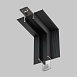 Коннектор угловой внутренний, встраиваемый Basity, черный  - фото