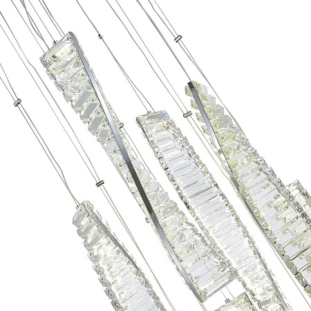 Светильник подвесной ST-Luce Хром/Прозрачный LED 1*99W 4000K SL6205.103.09 - фото