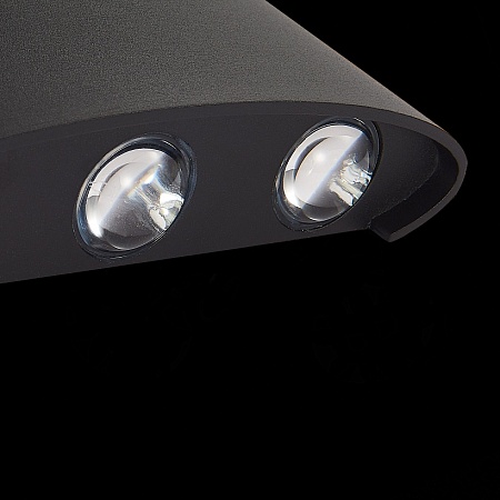 Светильник уличный настенный ST-Luce Черный кварцевый LED 6*1W 4000K SL089.401.06 - фото