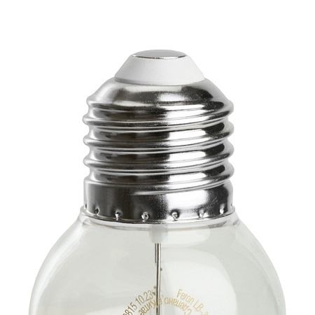 Лампа светодиодная Feron LB-383 Шарик прозрачный E27 2W 230V синий - фото