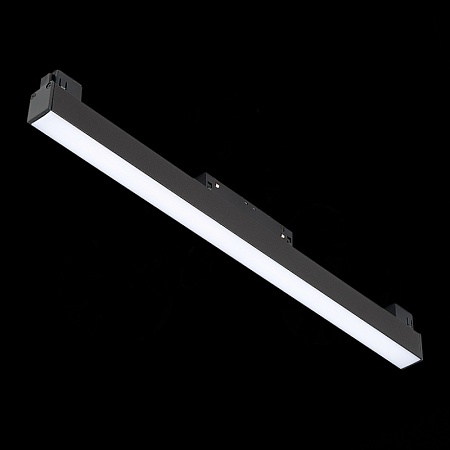 Магнитный трековый светильник Черный LED 1*12W 3000K 780Lm Ra>90 120 IP20 L406xW22xH44 ST360.436.12 - фото