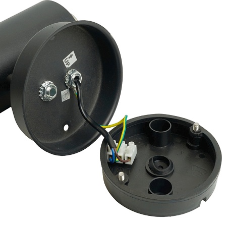 Светильник садово-парковый Feron DH046-B, Техно на стену, 18W E27 230V, черный - фото