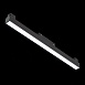 Магнитный трековый светильник Черный LED 1*12W 3000K 780Lm Ra>90 120 IP20 L406xW22xH44 ST360.436.12 - фото
