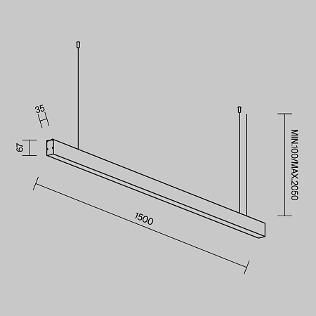 Линейный светильник Technical LL312037 - фото