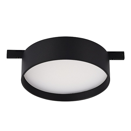 Магнитный трековый светильник Черный LED 1*12W 3000K 500Lm Ra>80 100° IP20 D113xH34 24V ST670.436.12 - фото