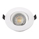 DK3020-WH Встраиваемый светильник, IP 20, 10 Вт, GU5.3, LED, белый, пластик - фото