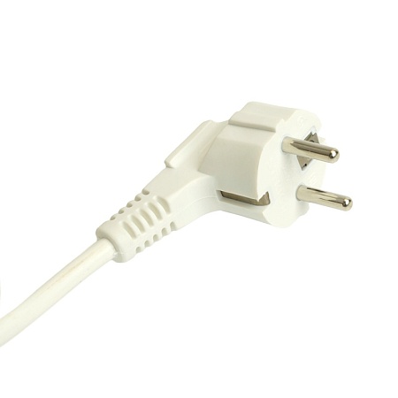 Удлинитель четырехместный с/з  с выключ. STEKKER HM07-41-05 3x1мм2, 5м, (У16А-003)  серия Home , белый - фото