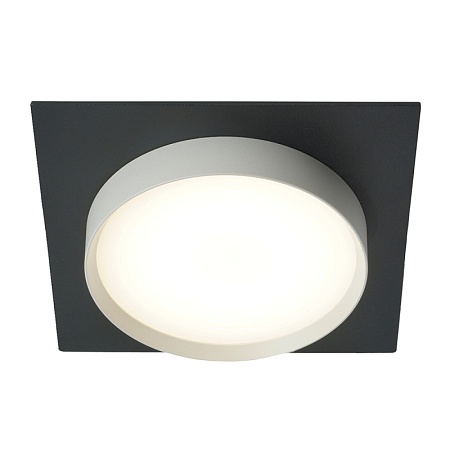 Светильник встраиваемый Feron DL506 потолочный GX53 черный + белый квадрат - фото