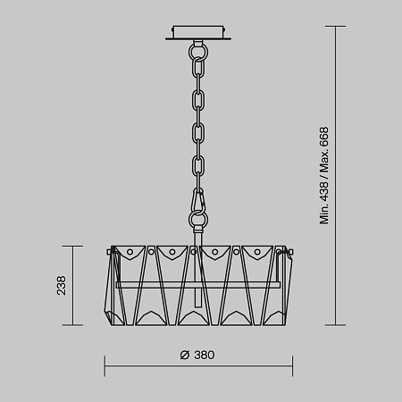 Подвесной светильник Maytoni Puntes MOD043PL-04G - фото