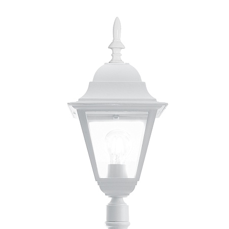 Светильник садово-парковый Feron 4210/PL4210 столб 100W E27 230V, белый - фото