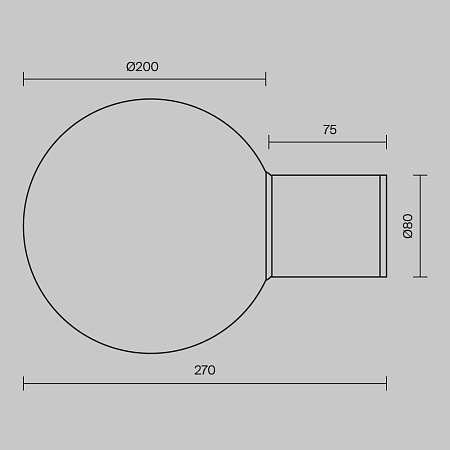 Настенный светильник (бра) Outdoor Bold O598WL-01B1 - фото