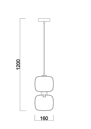 Подвесной светильник Freya Lumen FR5215PL-01BS - фото