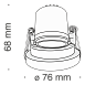 Встраиваемый светильник Technical Kappell DL040-L10B4K - фото