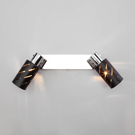 Настенный светильник Eurosvet 20090/2 черный/хром - фото