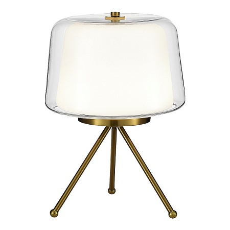 Прикроватная лампа ST-Luce Латунь/Белый, Прозрачный LED 1*16W 3000K SL6127.304.01 - фото