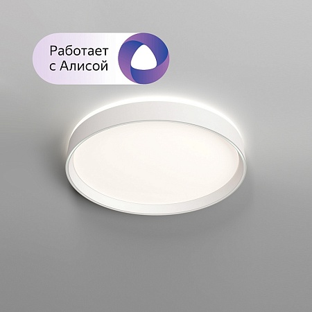 DK6510-WH Накладной светильник, LED, 40W, IP 20, 3000K - 6500K, белый, металл, полимер - фото
