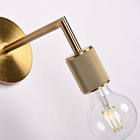 Бра Rh Utilitaire Single Sconce Brass Imperiumloft 123285-22 - фото