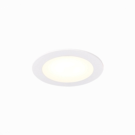 Св-к встр. Белый LED 1*6W 4000K 370Lm Ra80 110° IP20 D120xH8 90-265V ST209.548.06 - фото