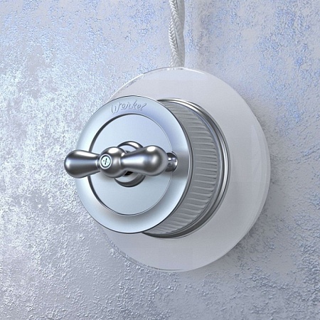 Рамка из стекла на 1 пост белый W0015101 - фото