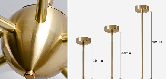 Люстра Cherry Bomb 16 Balls Gold Imperiumloft 148018-22 - фото
