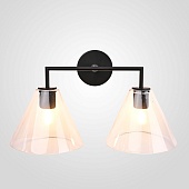 Бра Rh Utilitaire Funnel Shade Double Sconce Black Imperiumloft 123266-22