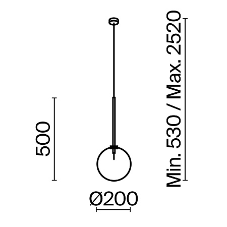 Подвесной светильник Maytoni Mood MOD172PL-01B - фото