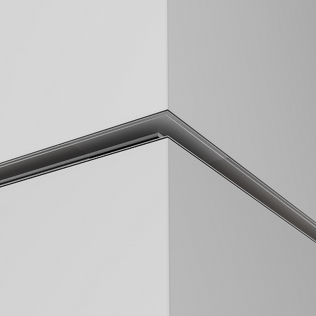 Коннектор внешний Exility встраиваемый под ГКЛ 12,5мм, черный - фото