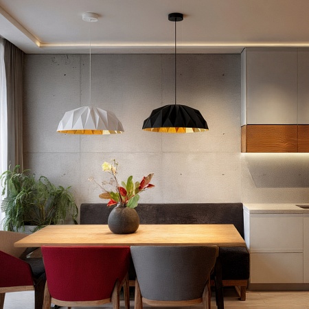 Потолочный подвесной светильник Denkirs DK6655-WH+SG - фото