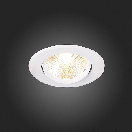 Св-к встр. Белый LED 1*8W 3000K 640Lm Ra80 36° IP20 D86xH50 220-240V ST211.538.08.36 - фото