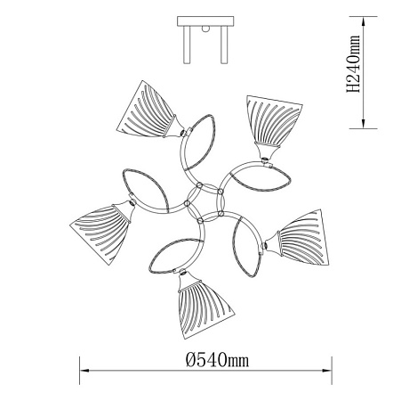 Люстра De City Нежность 676016505 - фото