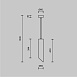 Подвесной светильник Technical Lipari P044PL-01-40GU10-B - фото