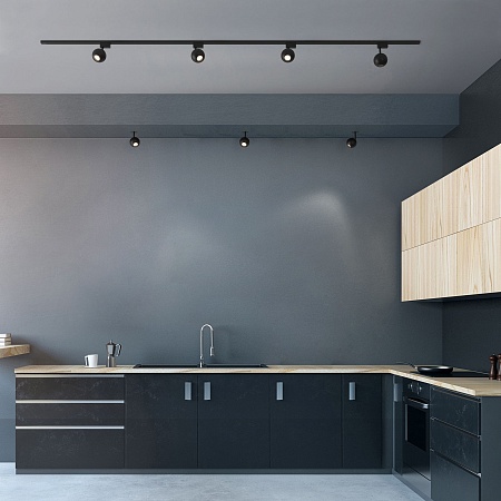 Встраиваемый точечный светодиодный светильник 9925 LED 8W 4200K черный Elektrostandard - фото