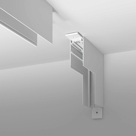 Slim Magnetic Коннектор угловой внутренний для накладного шинопровода белый 85091/00 - фото