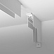 Slim Magnetic Коннектор угловой внутренний для накладного шинопровода белый 85091/00 - фото