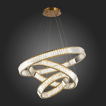 Люстра подвесная ST-Luce Латунь/Прозрачный LED 1*122W 4000K SL1622.303.03 - фото