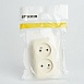 Розетка 2-местная б/з STEKKER, PST16-30-20 (RA 16-237-БЖ), пластик АВС, 250В, 16А, IP20, слоновая кость - фото