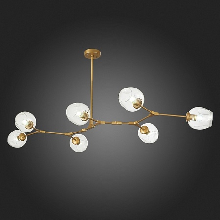 Светильник подвесной Золотистый/Прозрачный E27 7*40W SLE154823-07 - фото