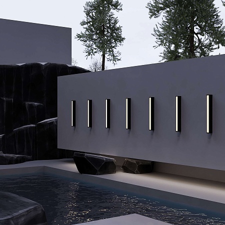 Настенный светильник (бра) Outdoor Corte O571WL-L20B3K - фото