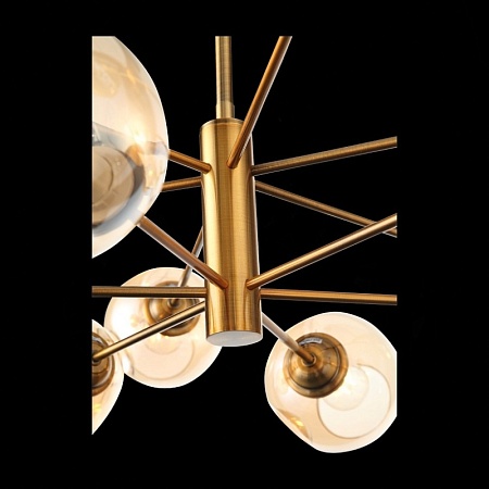 Светильник подвесной ST-Luce Золотистый/Янтарный E14 12*40W SL1500.203.12 - фото