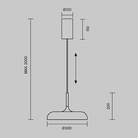Подвесной светильник Maytoni MOD189PL-L30B3K - фото