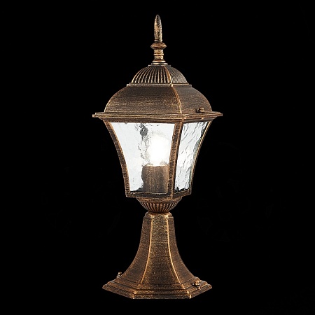 Светильник уличный наземный ST-Luce Бронза/Бронза, Прозрачный E27 1*60W SL082.205.01 - фото